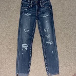 Ripped cropped jeans